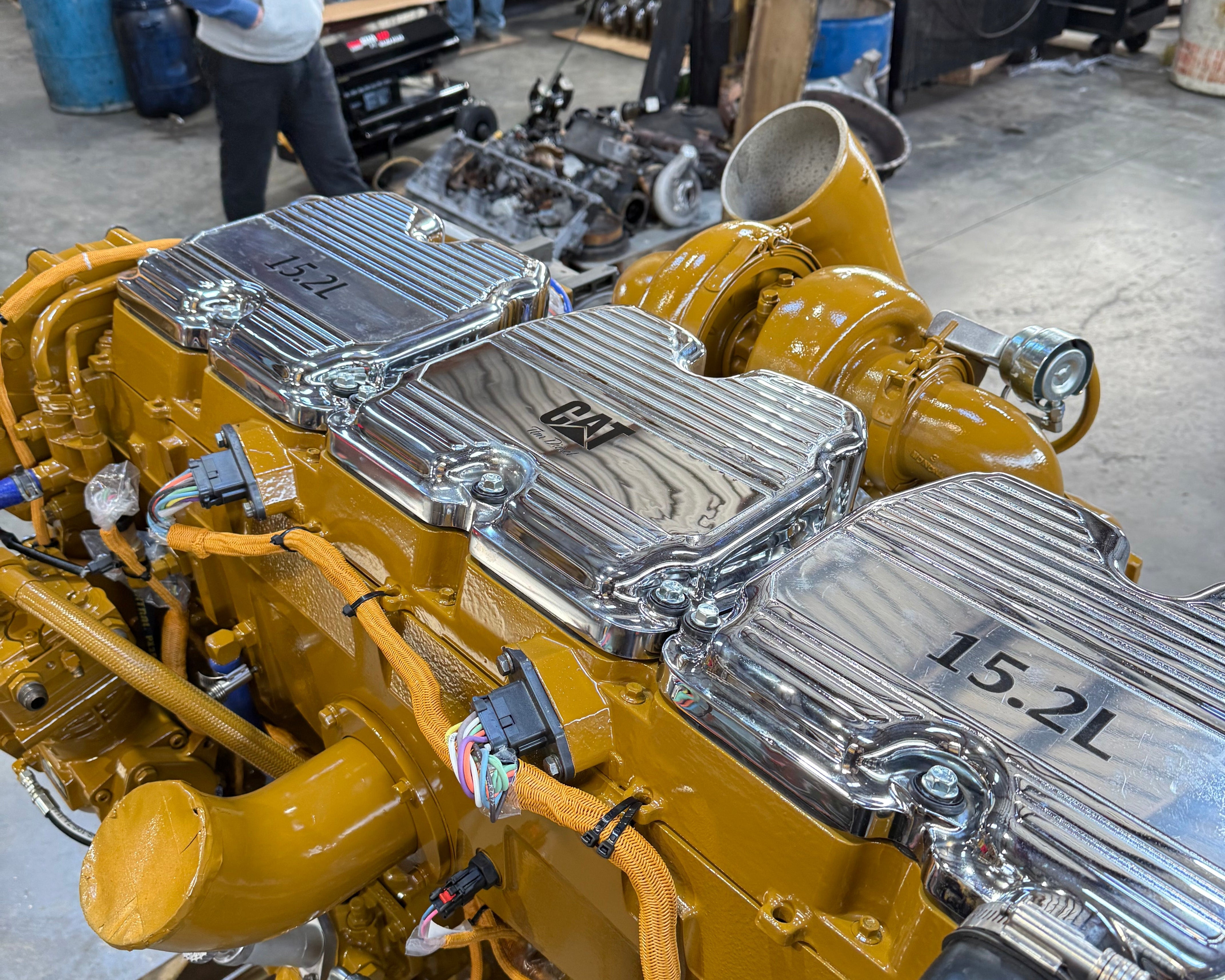 New Chrome Valve Covers for CAT C15 / 3406E Engines