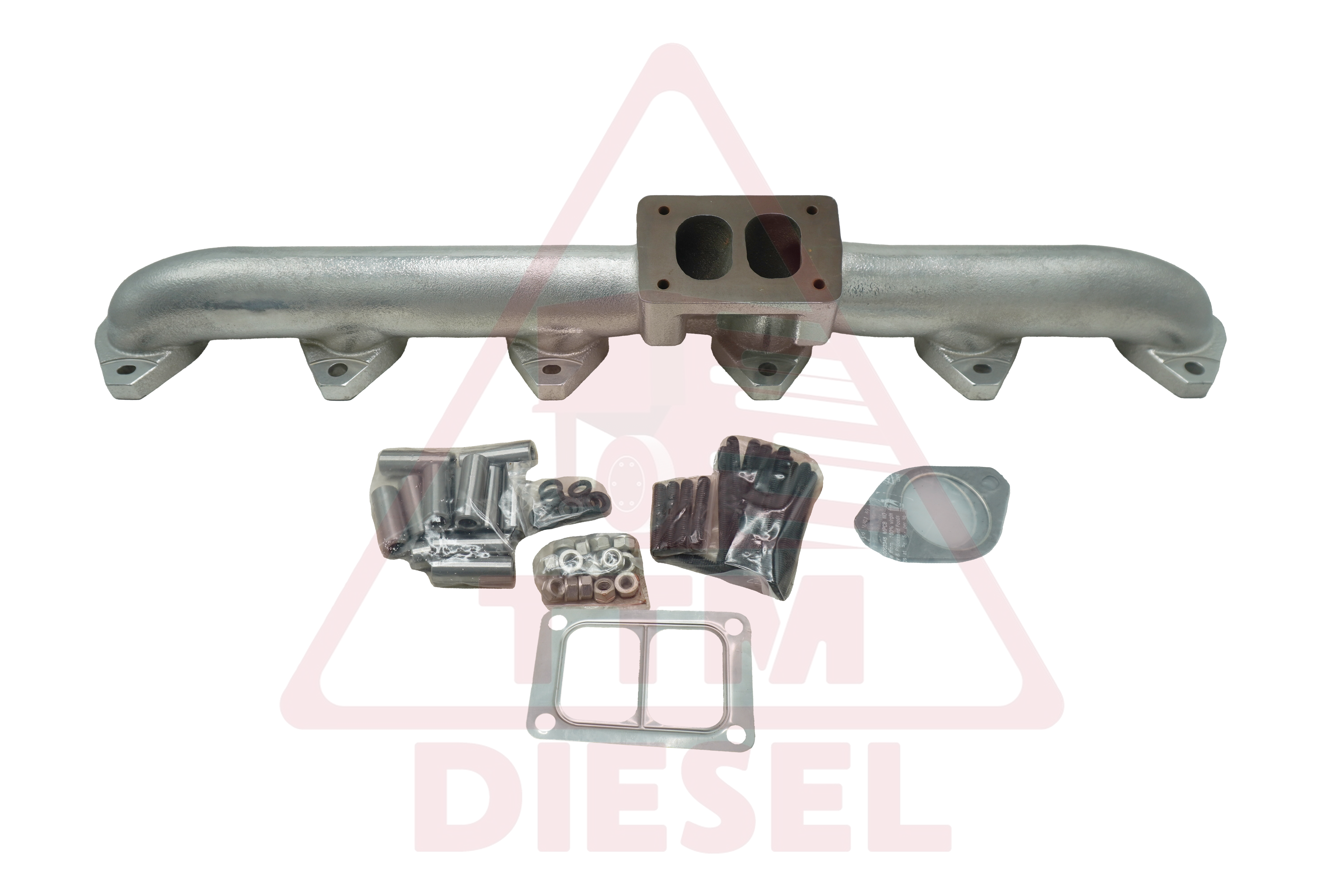 NEW CAT 3406E/C15 CERAMIC COATED EXHAUST MANIFOLD KIT