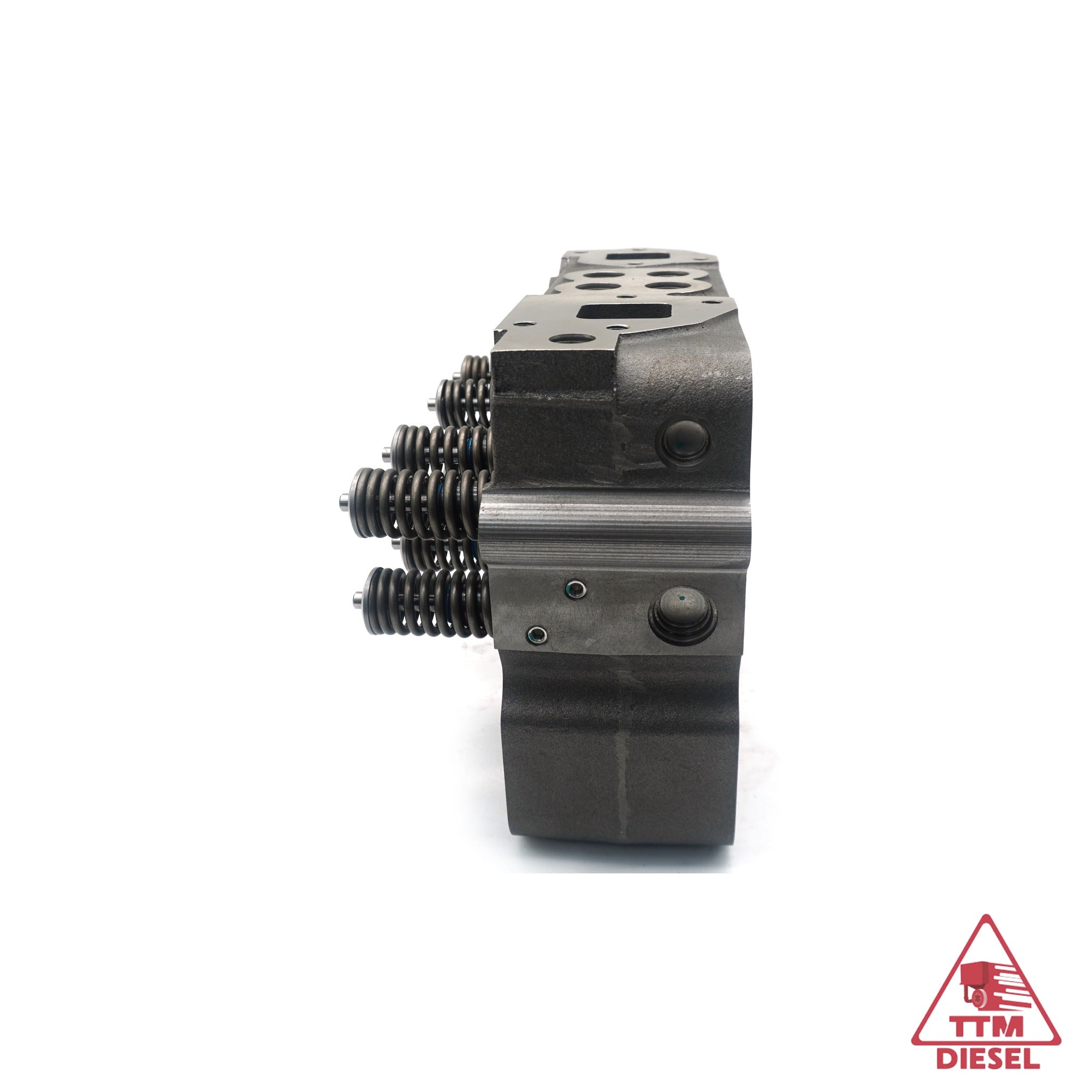 Cummins N14 cylinder head 3078360 end profile view