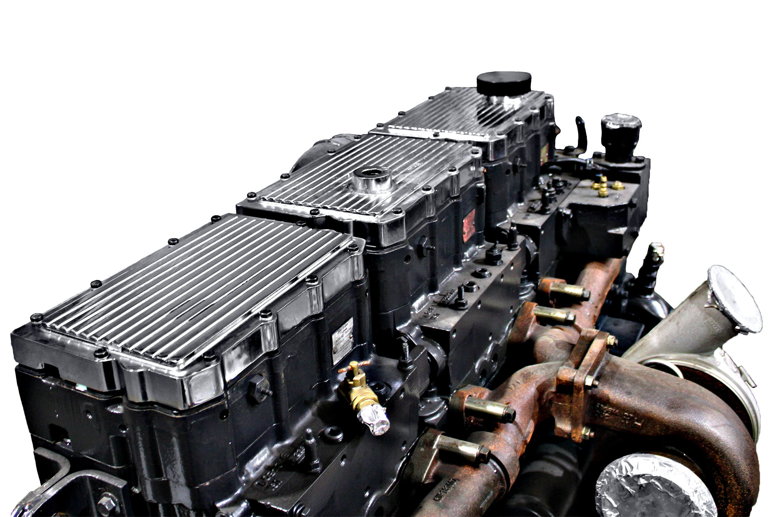 NEW Chrome Valve Cover Set for N14 Engines