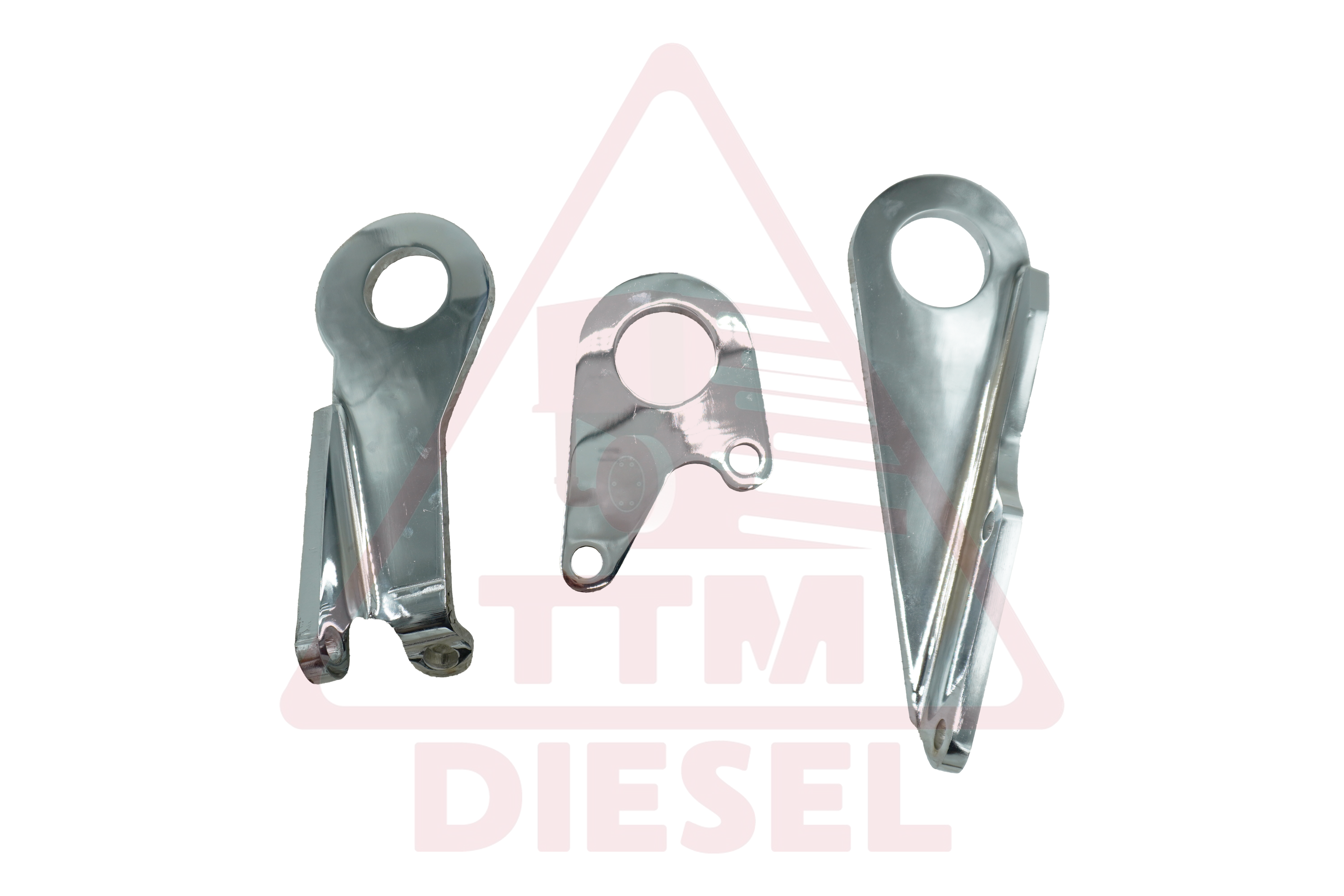 NEW CHROME DETROIT 12.7L ENGINE LIFITNG BRACKET KIT