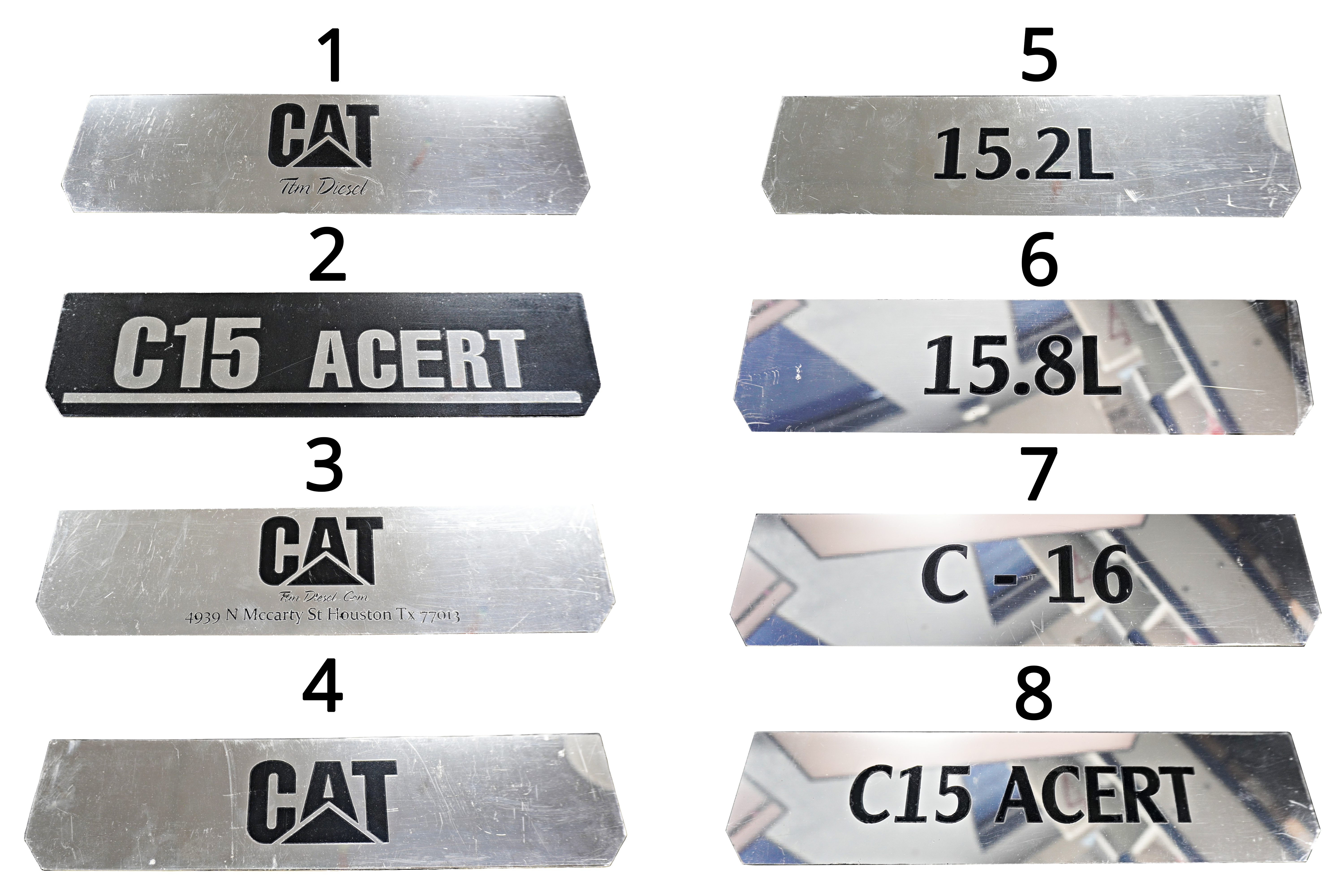New CAT Valve Cover Emblems – Pack of 3
